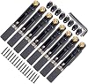 1 Set 8 Strings Headless Guitar Bridge Replacement Electric Guitar Accessories Guitar (Color : Black)