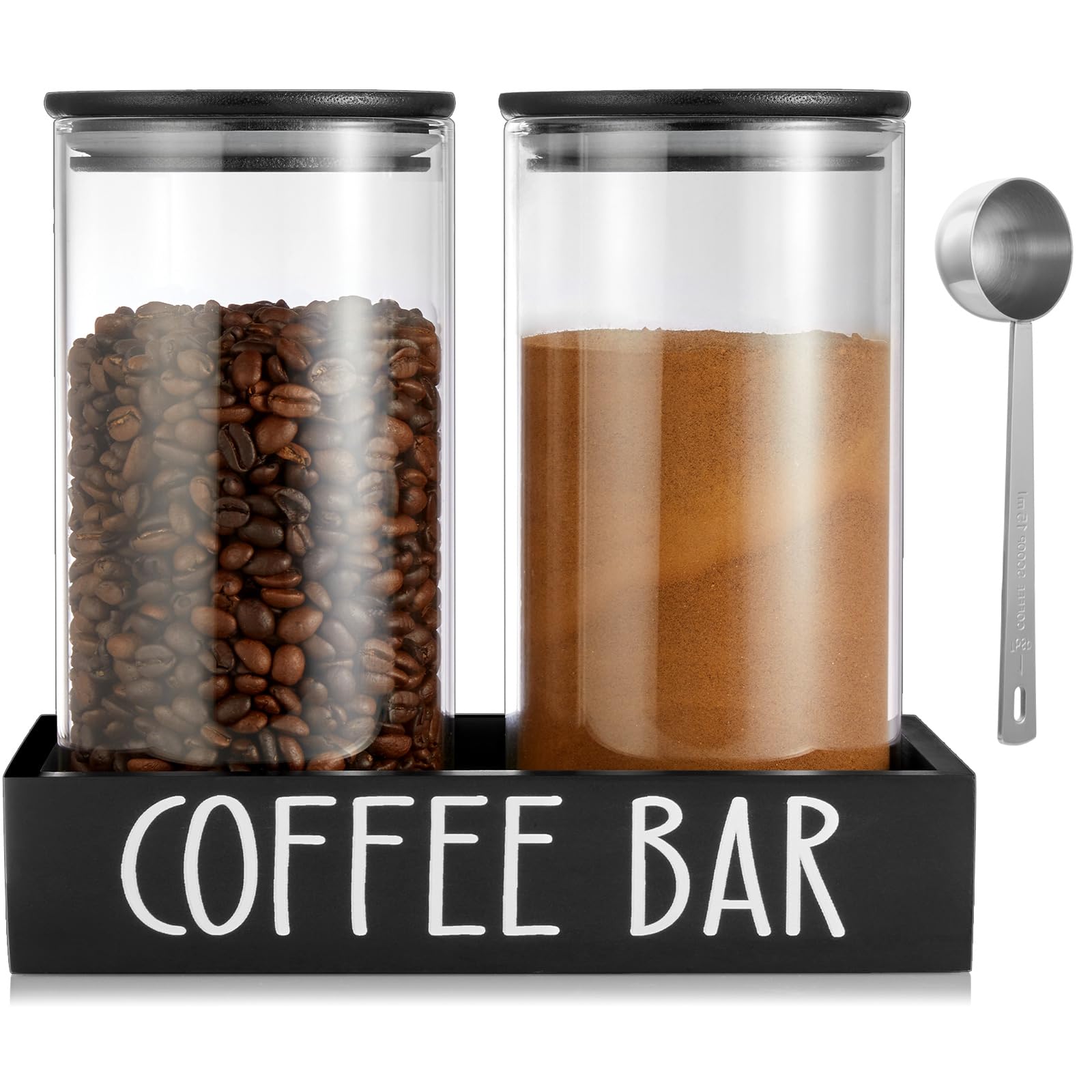 Coffee canister with tray