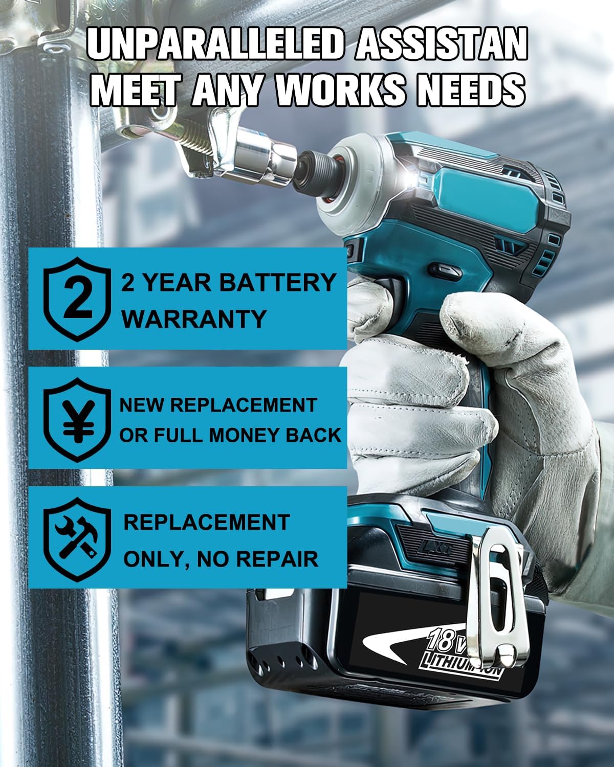 4Pack 18 Volt 6.0Ah Lithium ion Battery Replacement for Makita 18V Battery Compatible with Makita Batteries Power Tool and Chargers BL1860B BL1850B BL1840B BL1830B BL1815B
