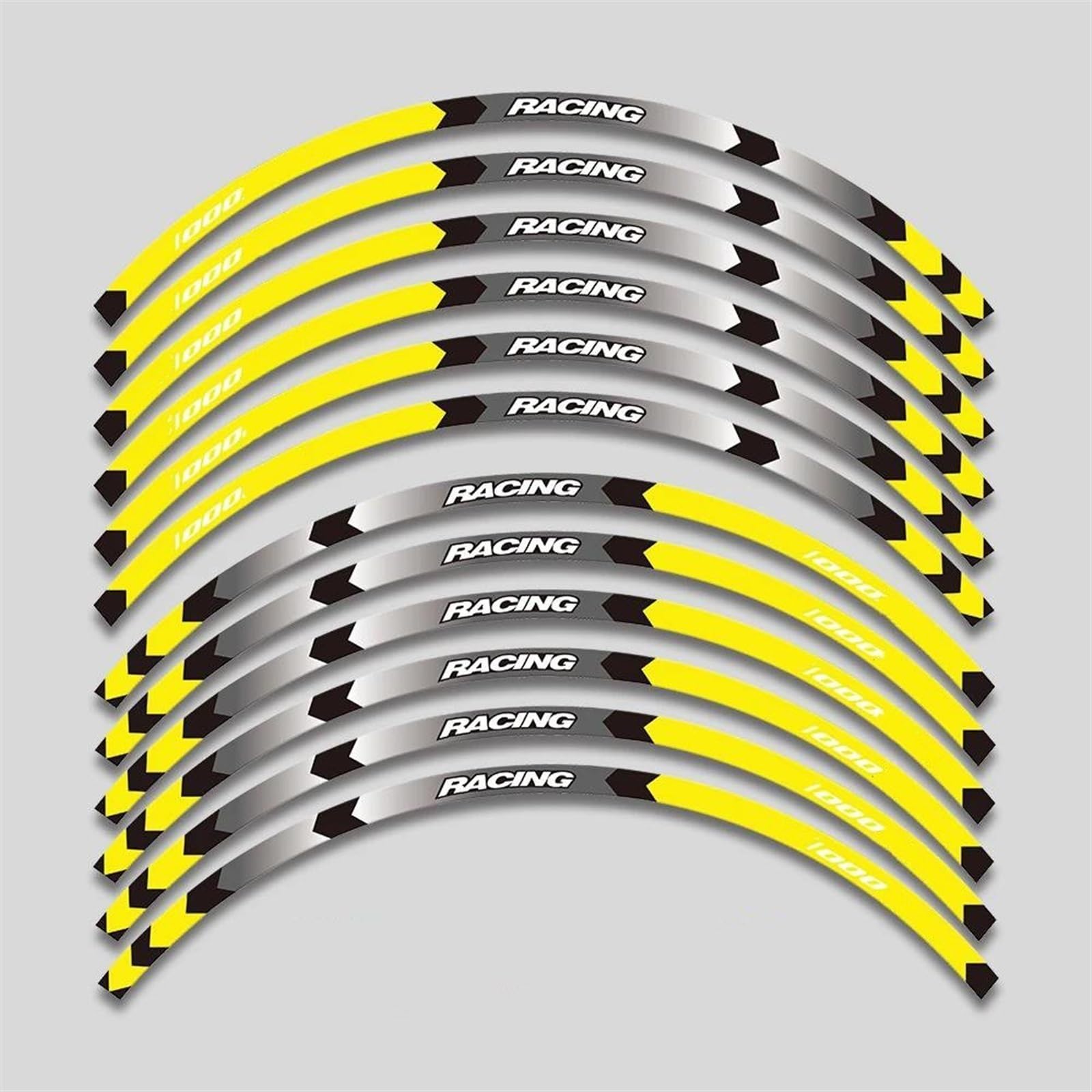Reflective Motorcycle Wheel Sticker Inside Rim Decals Stripe Tape for BMW S1000XR S1000 XR S 1000XR S1000xr Decorative(Color1)