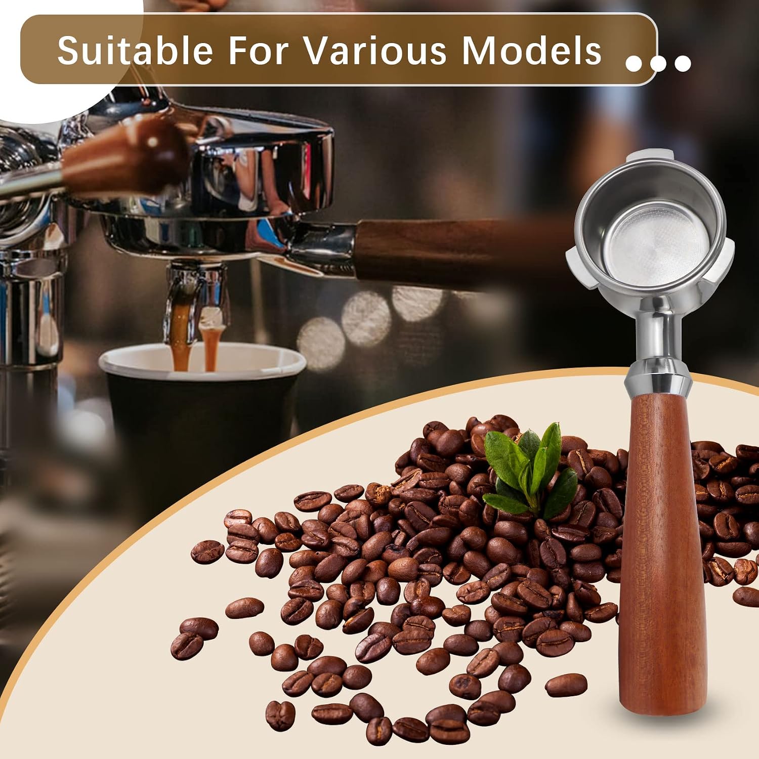 54mm Bottomless Portafilter Compatible 
