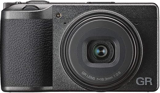 Ricoh GR III, Black, Digital Compact Camera with 24MP APS-C Size CMOS...