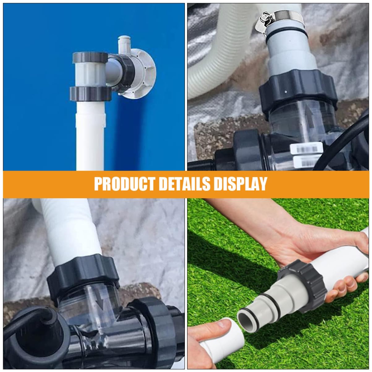 VANZACK 5 Series Adaptador Piscina Conexiones De Manguera Accesorios De Filtración De Instalación Y Compatibilidad 2 Piezas X 5