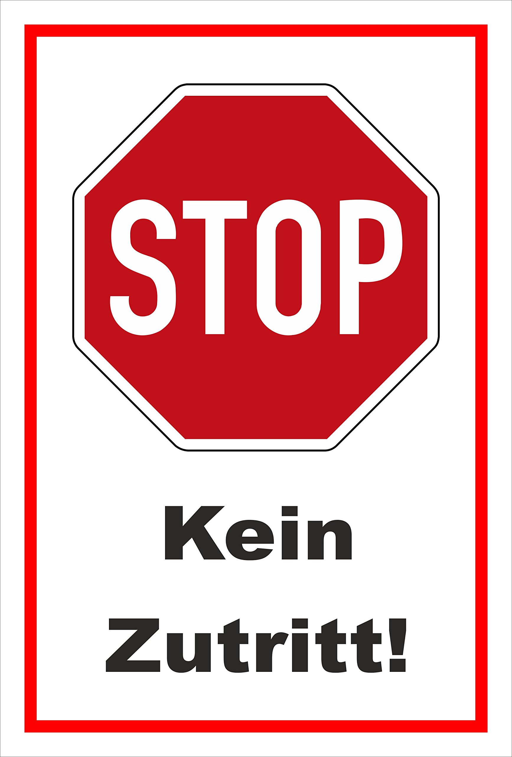 Melis-Folienwerkstatt Cartello Vorsicht Zecche – 30 x 20 cm