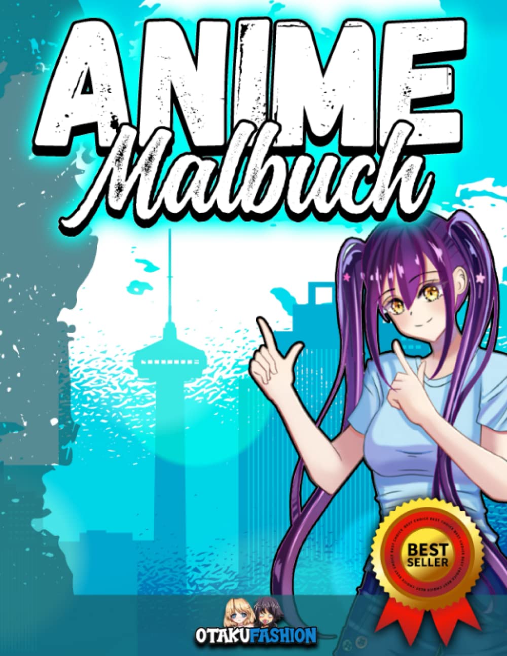 Anime Malbuch Für Erwachsene & Kinder – 30 Einzigartige Manga Charaktere Zum Ausmalen