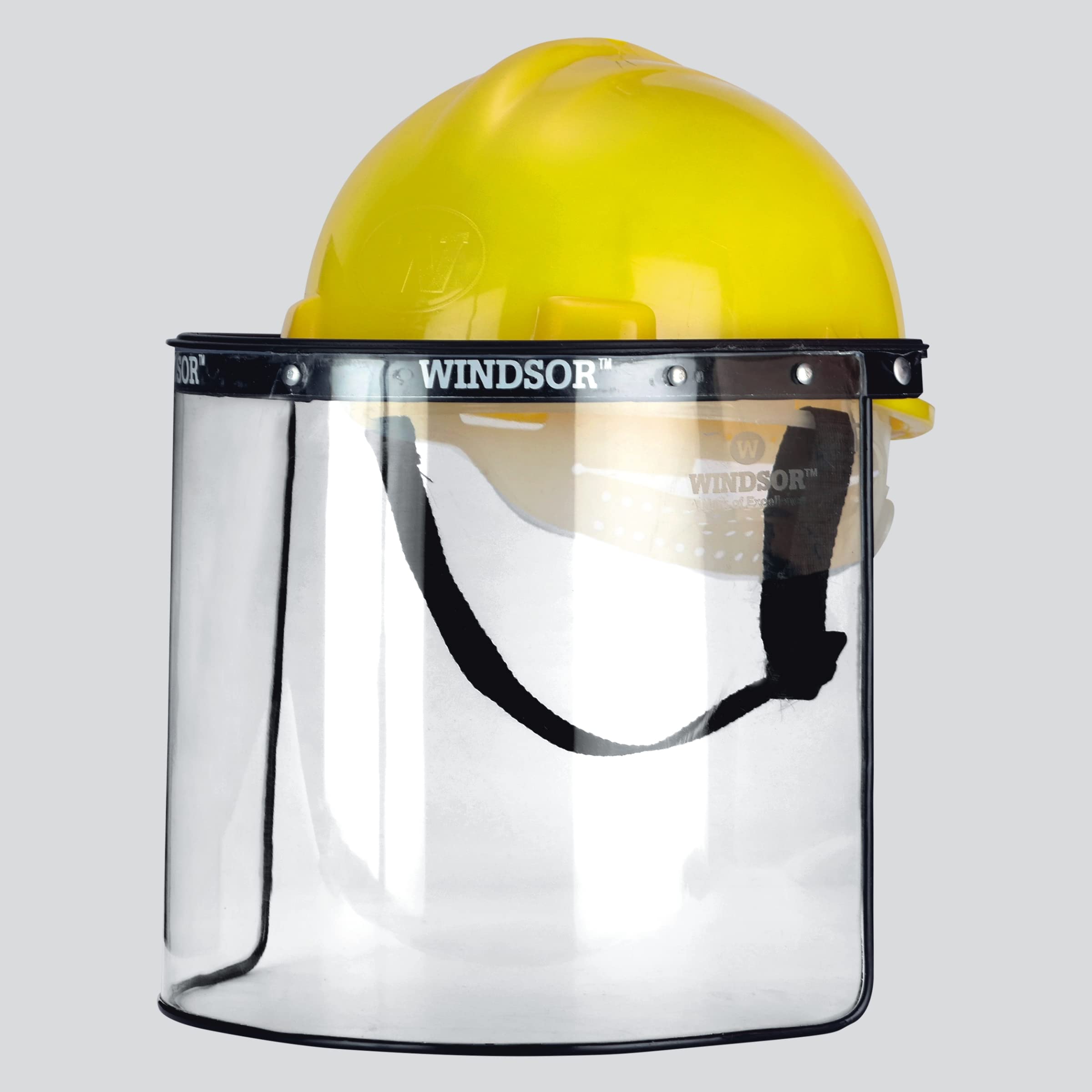 Windsor Safety Helmet (Nape) with Spring Face Shield (8X16) Pack