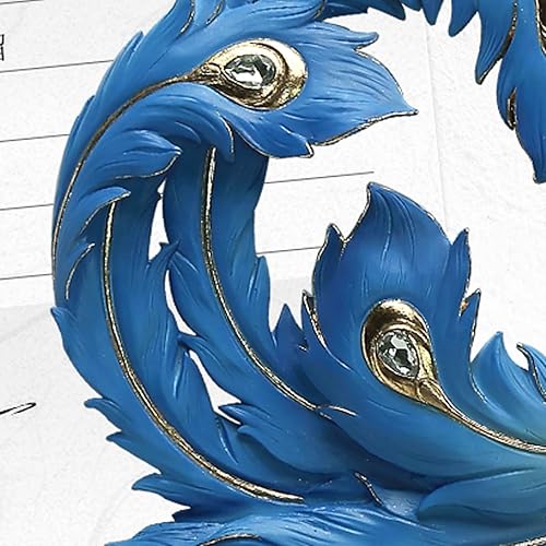 Miniatura 4 de Reloj de pared grande de pavo real sin tictac, silencioso, segundo movimiento, luz atmosférica, sala de estar, dormitorio, oficina, giro