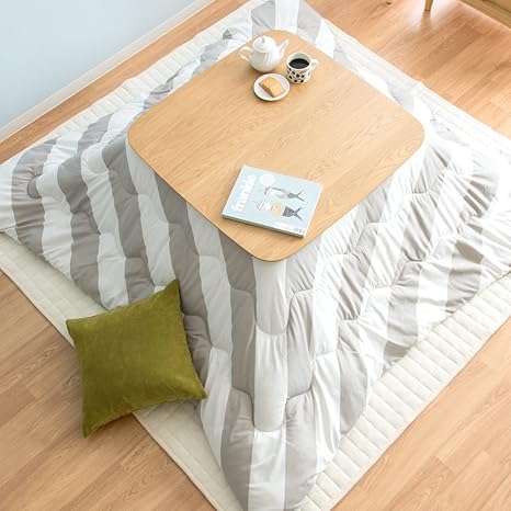 Amazon エア リゾーム こたつ布団 正方形 薄掛け おしゃれ こたつ掛け布団 Regim レジム 190 190cm グレー こたつ布団 オンライン通販