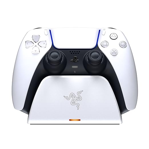 Razer Quick Charging Stand for Play Station 5 DualSense Wireless Controller - White - RC21-01900100-R3M1