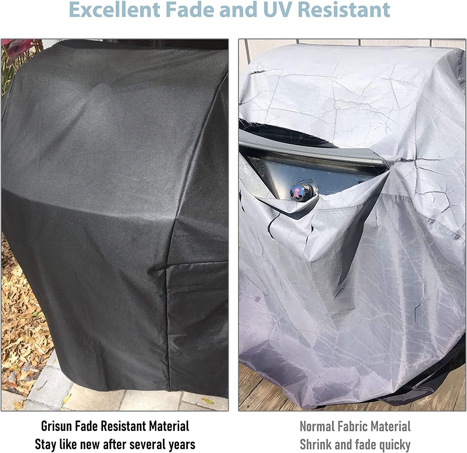 Grisun 7131 Grill Cover for Weber Genesis II 4 Burner, LX 400 Series, Summit 400 Series, Genesis II 410,435,440 Grill - UV-Resistant, Waterproof, 65 Inch