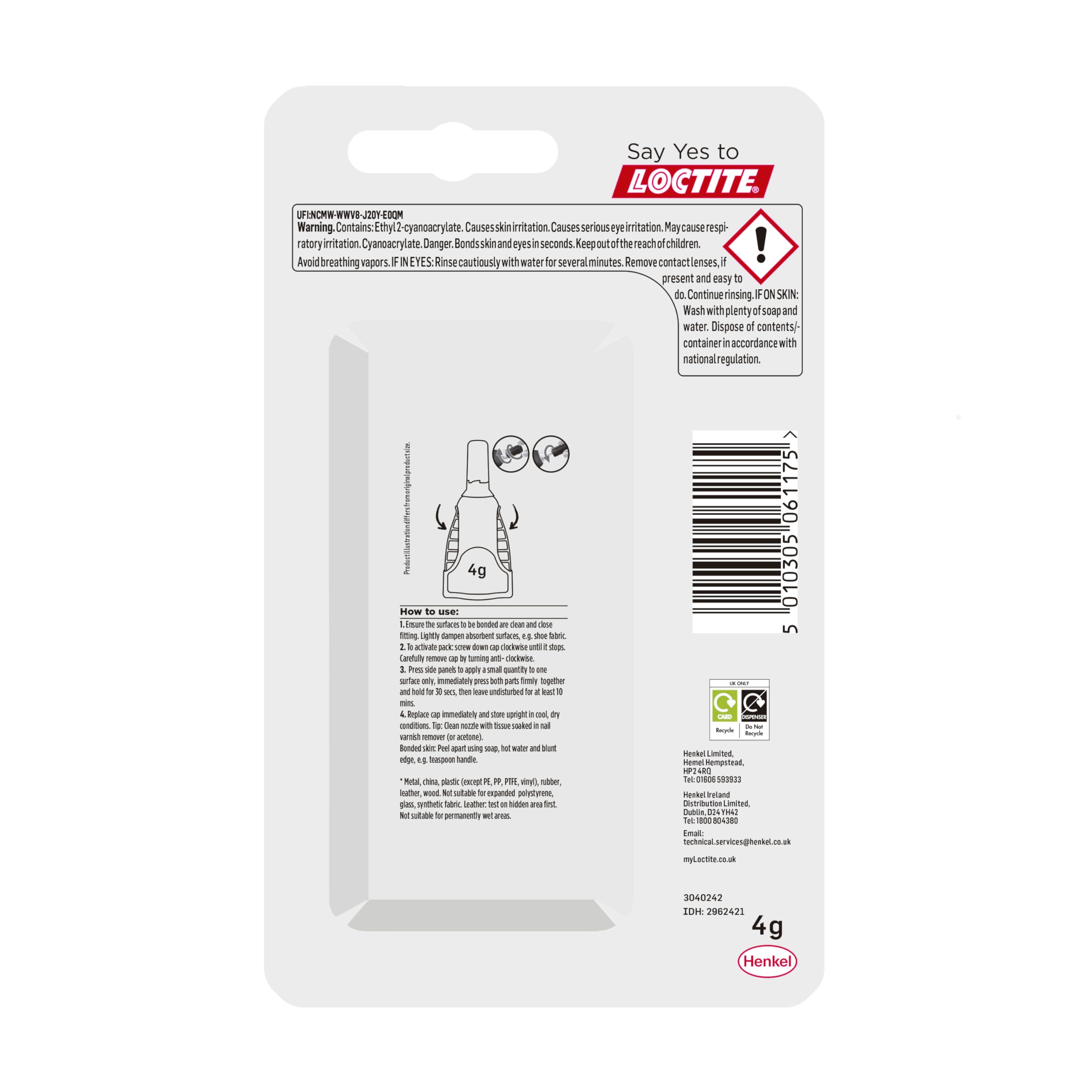 Loctite Super Glue Power Gel, Flexible Super Glue Gel, Superglue with Non-Drip Formula for Vertical Applications,Clear Superglue for Plastic, Wood, Metal, Crafts, & Repair, DIY, 4g product image 2