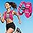 Pink Weighted Vest Women, 8lbs/12lbs/16lbs/20lbs Weight Vest with Reflective Stripes for Workout, Strength Training, Running, Fitness, Muscle Building, Weight Loss