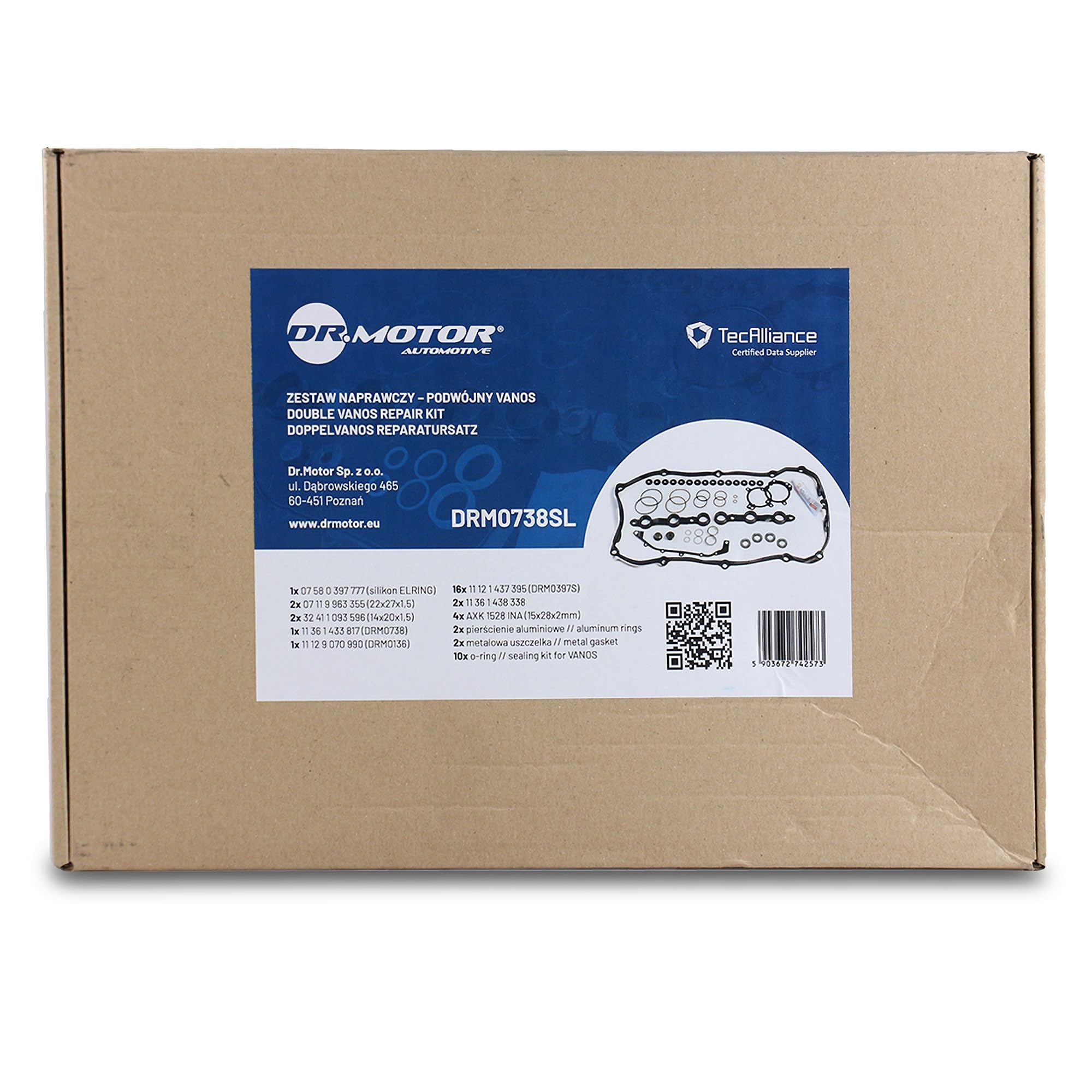 Dr.motor DRM0402 - Joint De Cache Culbuteurs Compatible Opel - Référence OE 5607490 / 97305715