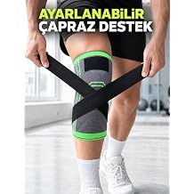 Kad n Erkek Sporcu Dizli i Esnek  rme Ayarlanabilir Bantl  Diz Deste i
