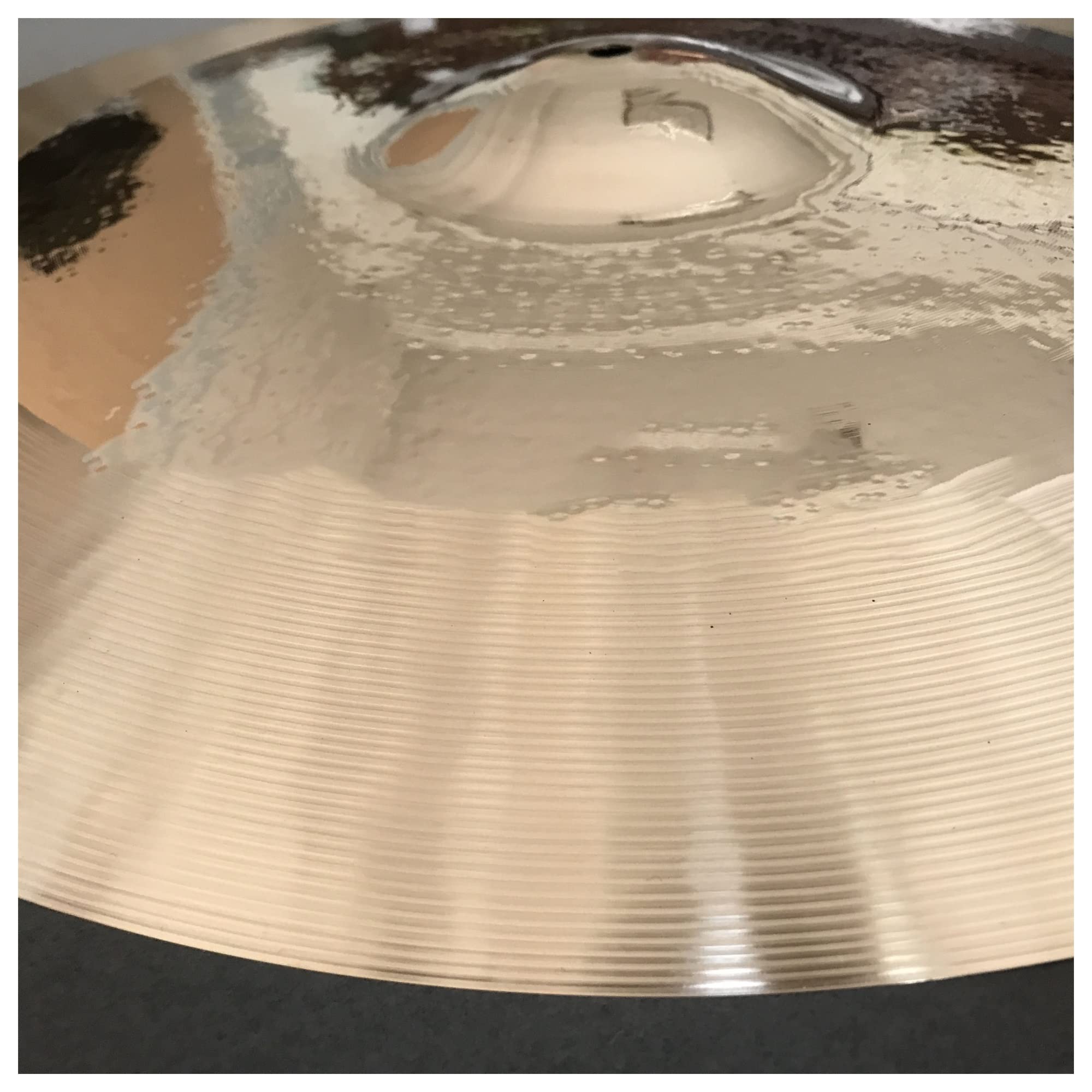 Piatti Ride per Batteria 14" 16" 18" 20" Set di Piatti Professionali Fatti A Mano da 5 Pezzi in Oro