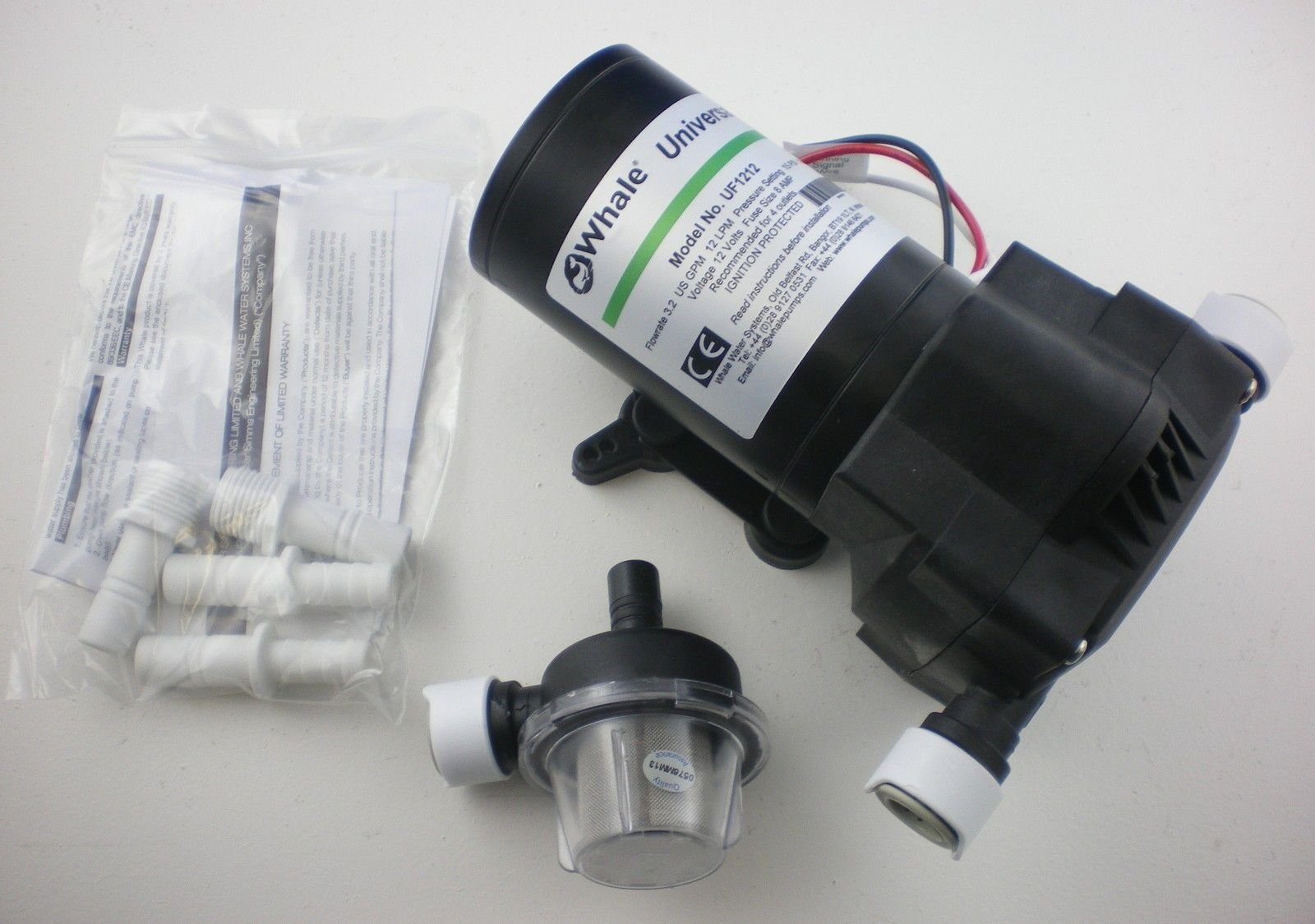 Whale Pump 12 Litres Low Pressure Caravan Motorhome Campervan Boat - UF1212