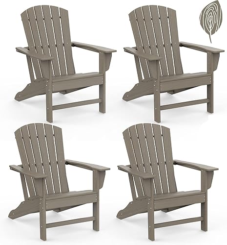 Miniatura 8 de Adirondack - Sillas para hoguera de polietileno de alta densidad para todo tipo de clima, silla de plástico para terraza, patio trasero, exterior,