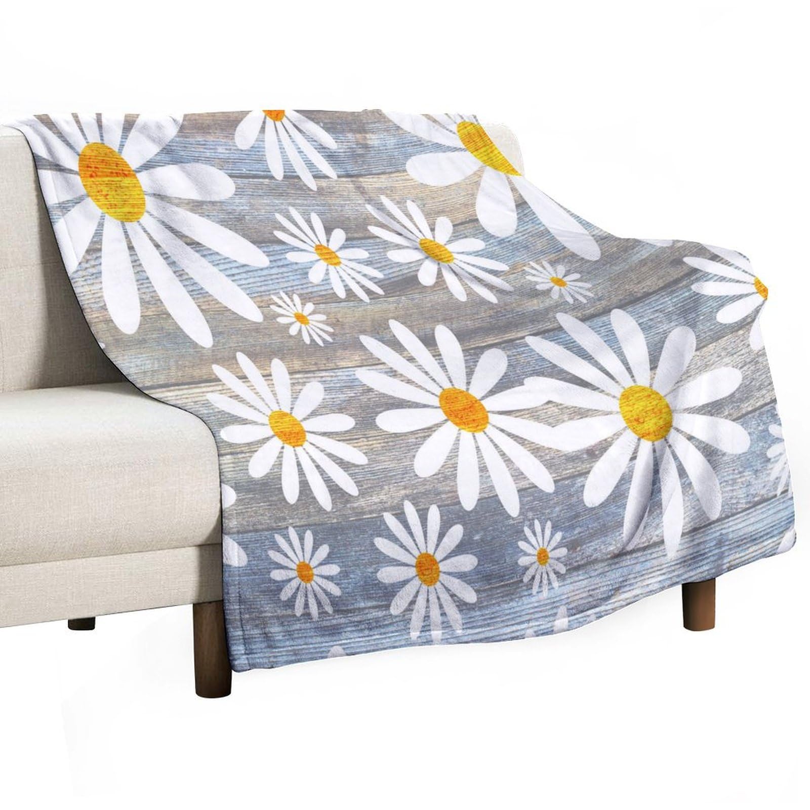 Plaid fleurs sauvages couverture nomade pour pique-nique et camping