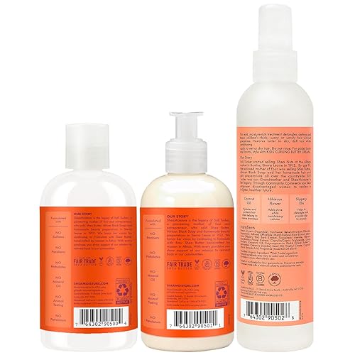 Miniatura 2 de Paquete de Combinación de Cuidado del Cabello Shea Moisture - Incluye Mango y Zanahoria de 8 oz Champú KIDS Extra Nutritivo, Acondicionador KIDS