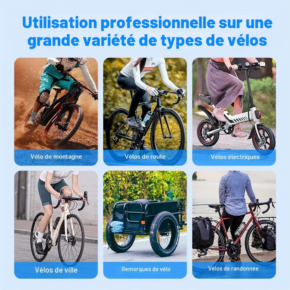 VSYSTO Rétroviseur de vélo, caméra de recul HD 4,3