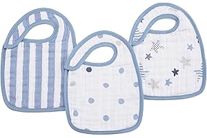 Aiden + Anais Burpy Bibs: Super Absorbent Muslin Baby Bibs for Boys & Girls