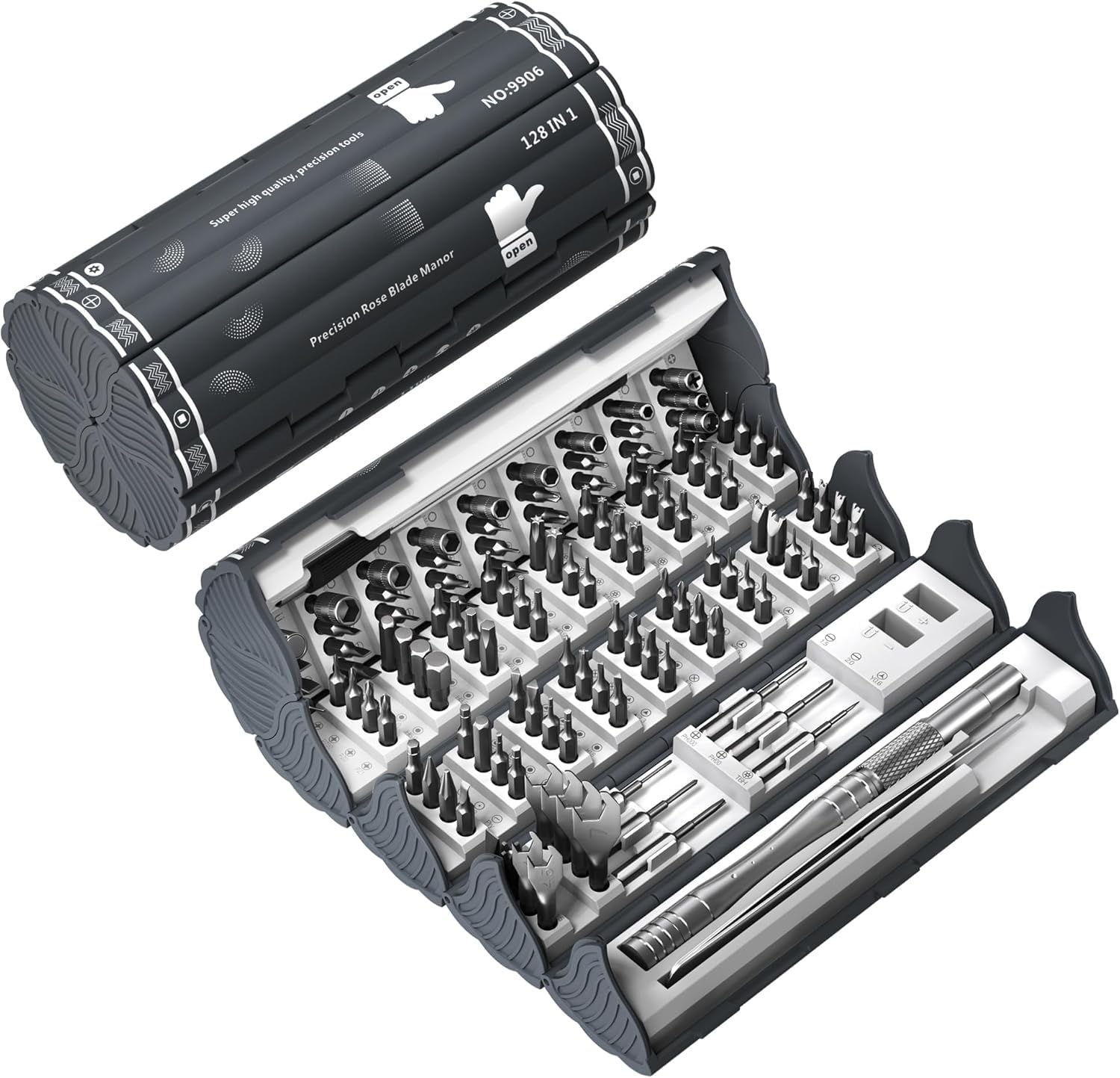 XIKKART 128 in 1 Electronics Precision Screwdriver Set, Professional Magnetic Repair Tool Kit with 122 Bits for Computer, PC, iPhone, Laptop, Game Console, Watch, Xbox, PS5, MacBook, Ring Doorbell (B0CJ9KH4K8) Amazon Price History, Amazon Price Tracker