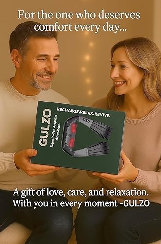 Miniatura 9 de Shiatsu - Masajeador de espalda y cuello con almohada eléctrica de masaje 4D de tejido profundo, calor calmante para aliviar el dolor muscular,