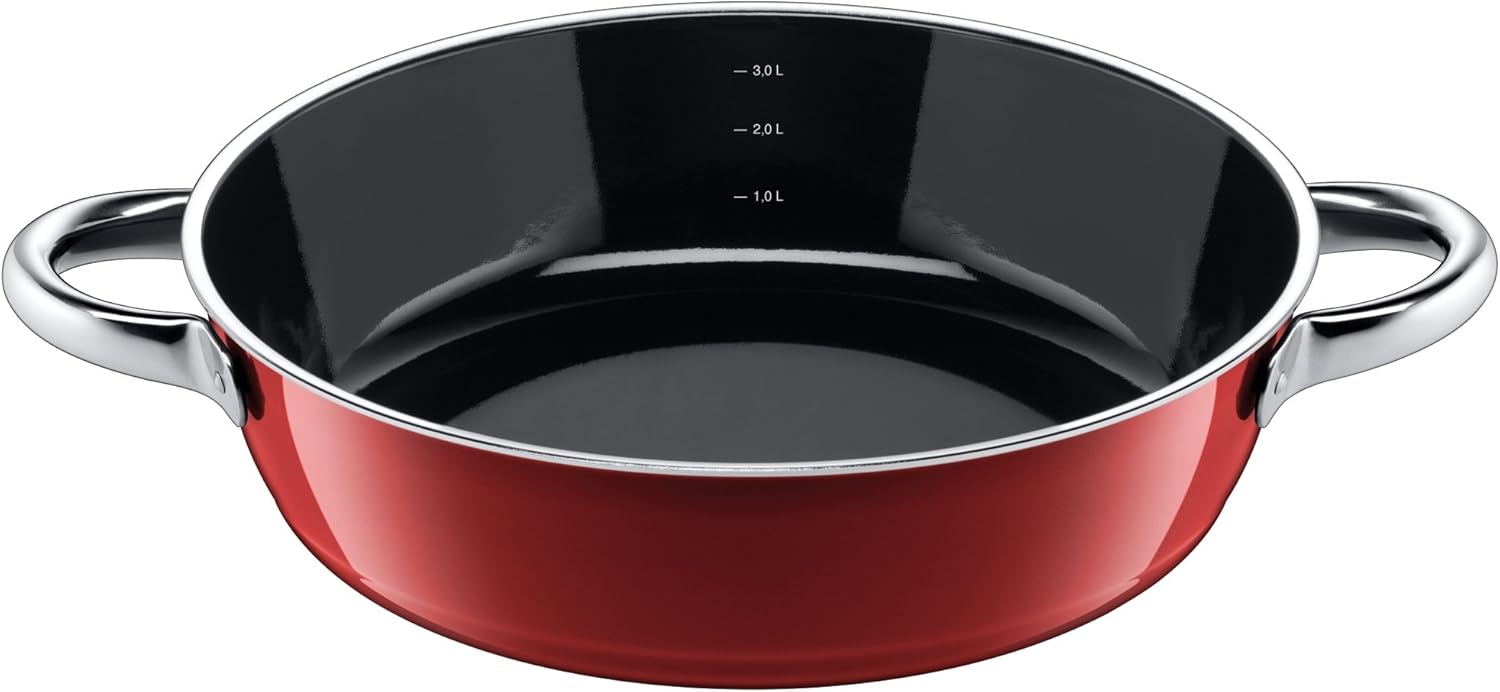 Silit Roasting Pan Uncoated Ø 28 cm Red Vitaliano Rosso Made in Germany