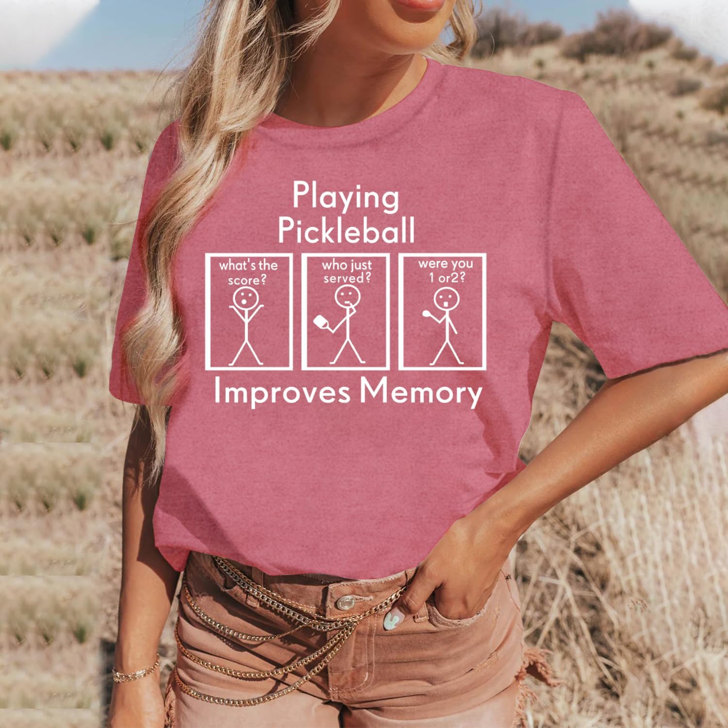 Women Pickleball Shirt Pickleball Player T-Shirt Pickleball Lover Gift Tee Tops - Image 4