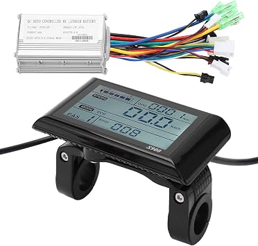 Alomejor Electric Scooter brushless Motor Controller, LCD Display Metal ABS Construction 15A Current high Performance e-Scooter Controller for Extreme Commuting commuters