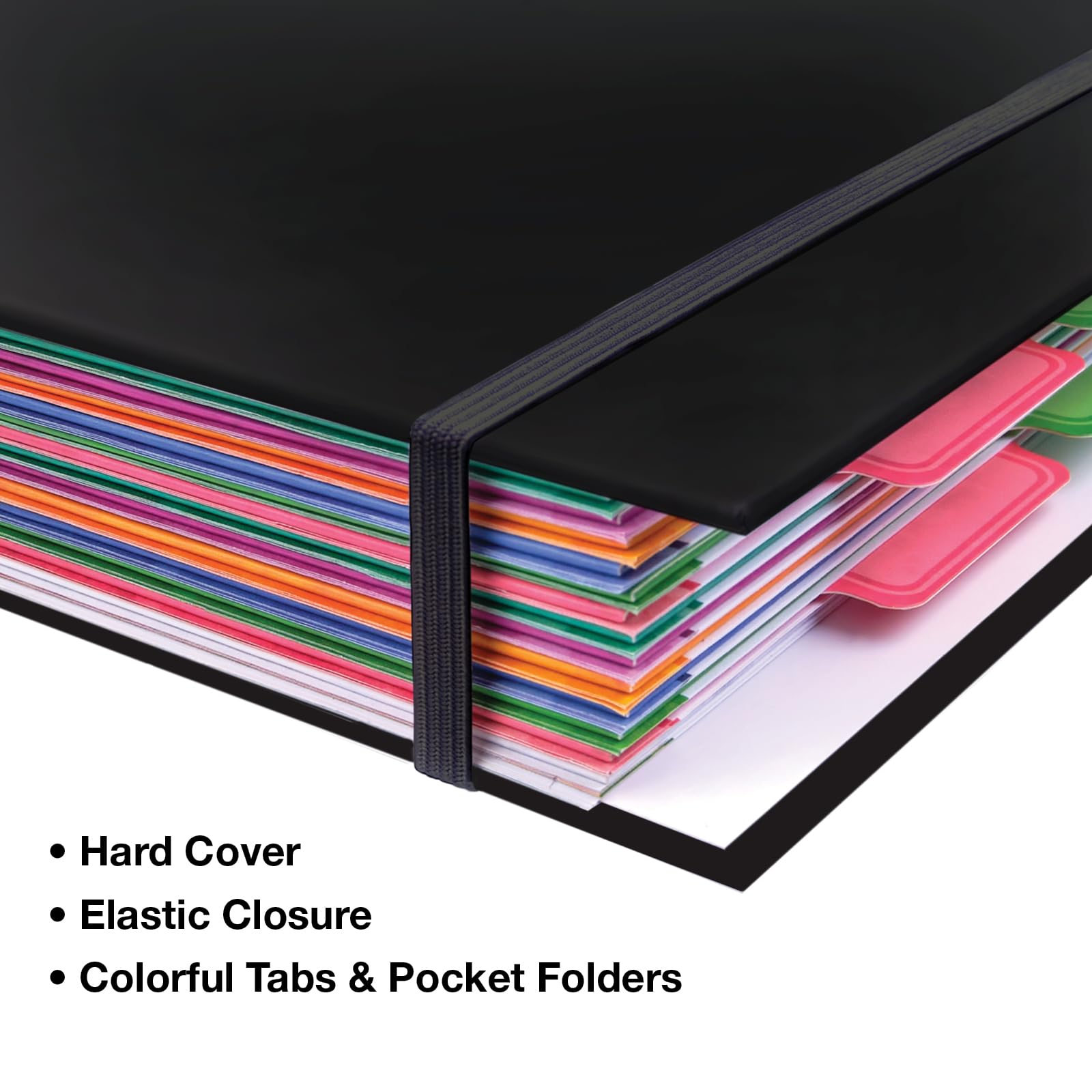 Global Printed Products Agenda per bilancio e mensile con 12 buste e tasche, per tenere sotto controllo le spese, 21,6 x 27,9 cm, colore: nero