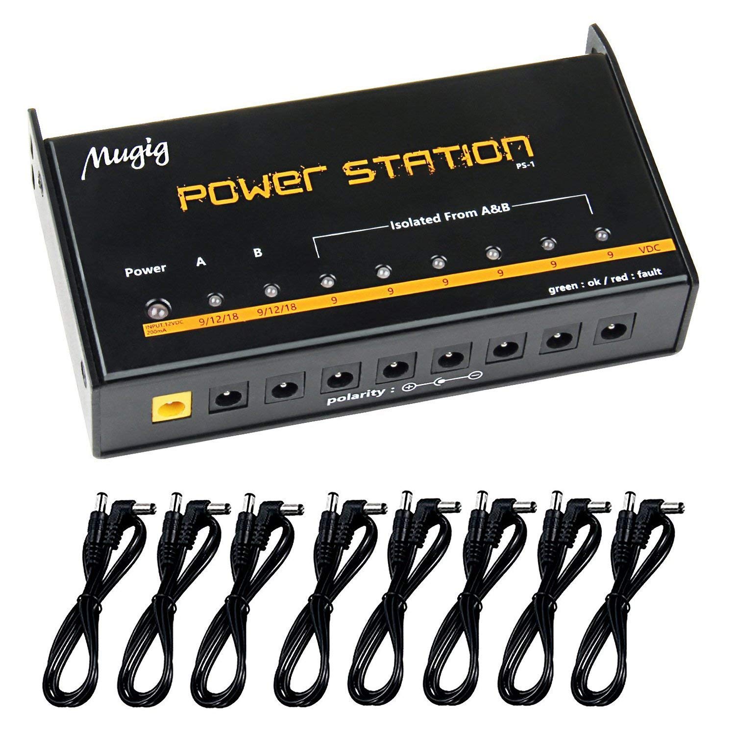 Buy Guitar Pedal Power Supply 8 Outputs for 9V / 12V / 18V Effect Pedal