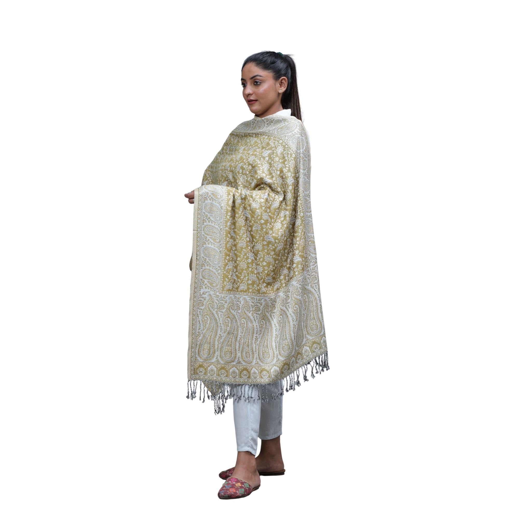 Women's Acrylic Solid Shawl | Soft Lightweight Ethnic Winter Wrap-image-16