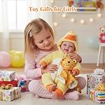 BABESIDE Ensemble de poupée pour bébé légère – 15" Poupée douce réaliste pour les filles, facile à transporter & Châssis – Faites semblant de jouer & Cadeau