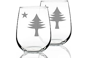 Large Stemless Wine Glasses - Set of 2