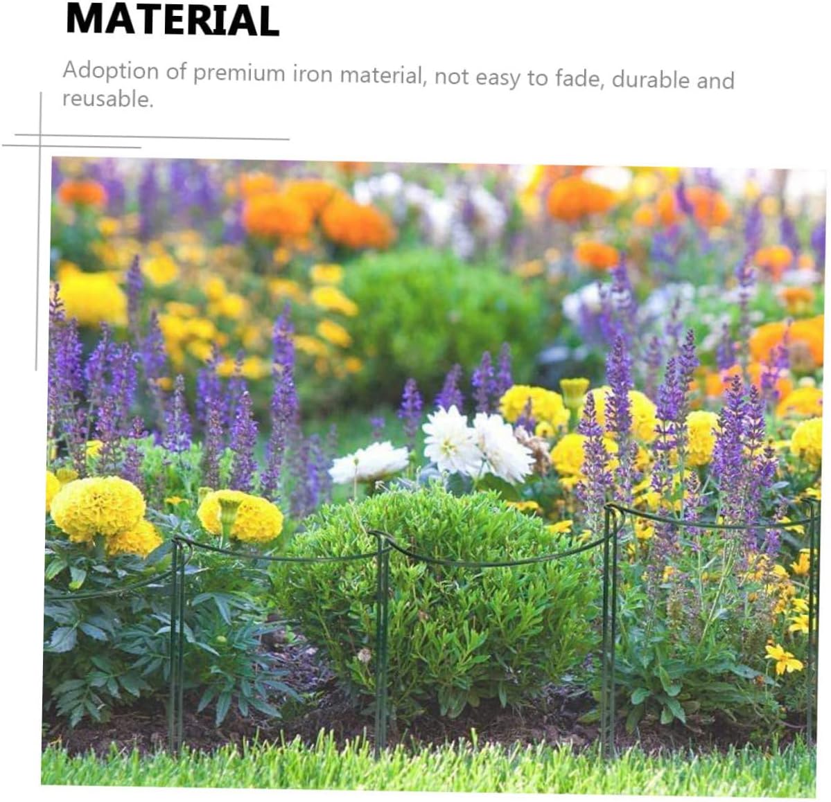 VICASKY 6pcs Iron Art Plant Support Stakes Medium Elegant Flower Supports for Climbing Vines and Plants Durable Garden Decoration for and