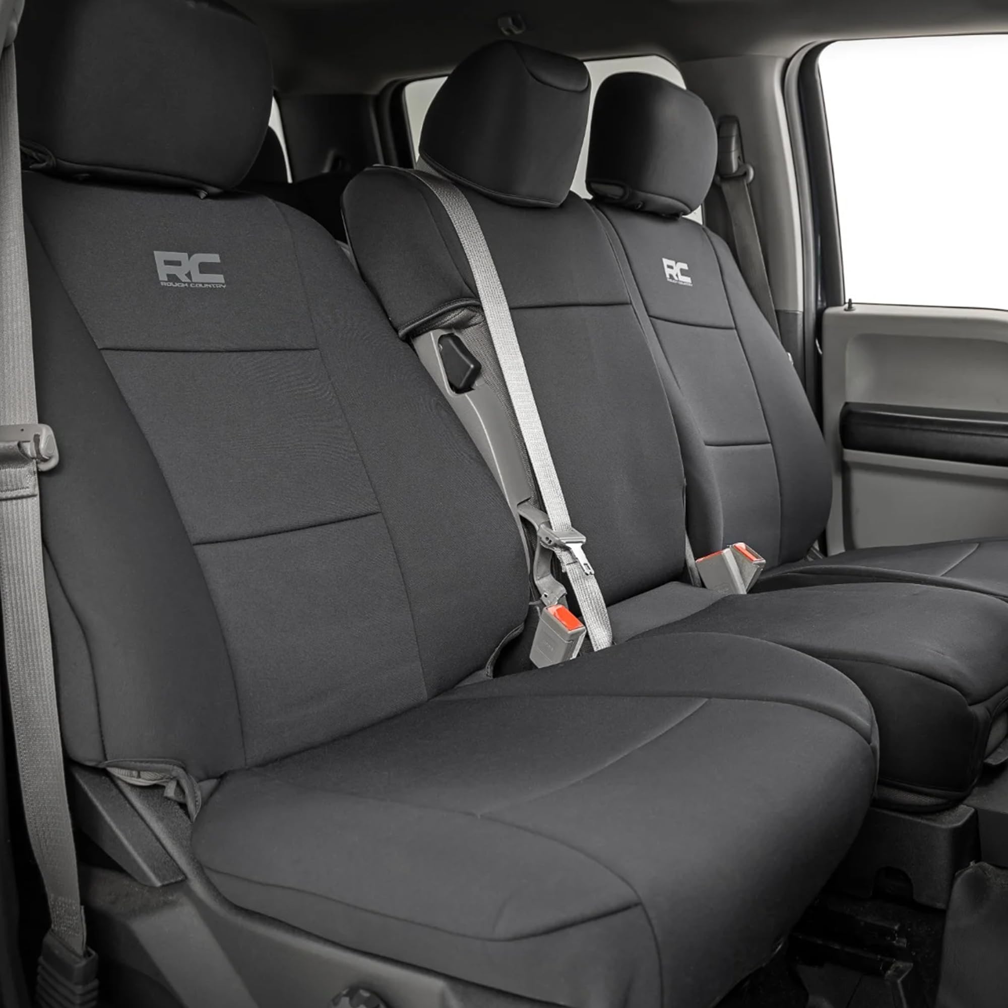 Rough Country Neoprene Front Seat Cover for Ford F-150, F-250, F-350