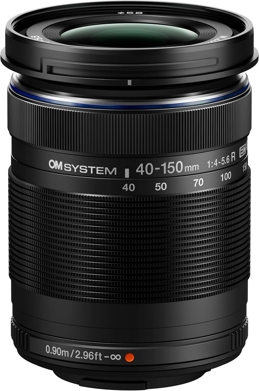 M.Zuiko Digital ED 40-150mm F4-5.6 lens, telephoto zoom, suitable for all MFT cameras (Olympus OM-D & PEN models, Panasonic G series), black