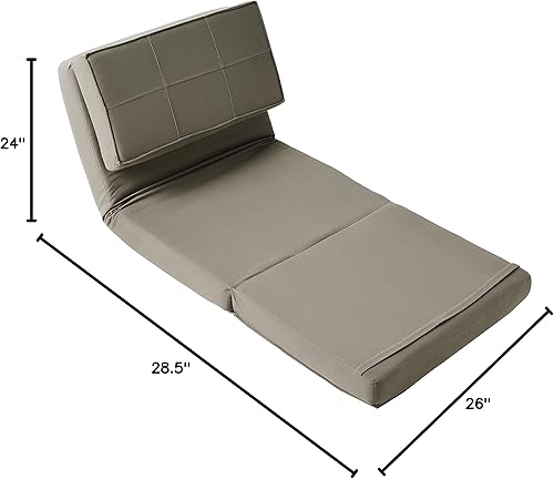 Miniatura 31 de Urban Lifestyle Ultra Suede - Silla abatible convertible, color verde azulado verde azulado,Rosa (Blush),Arco iris,Negro -,Marrón,Carbón