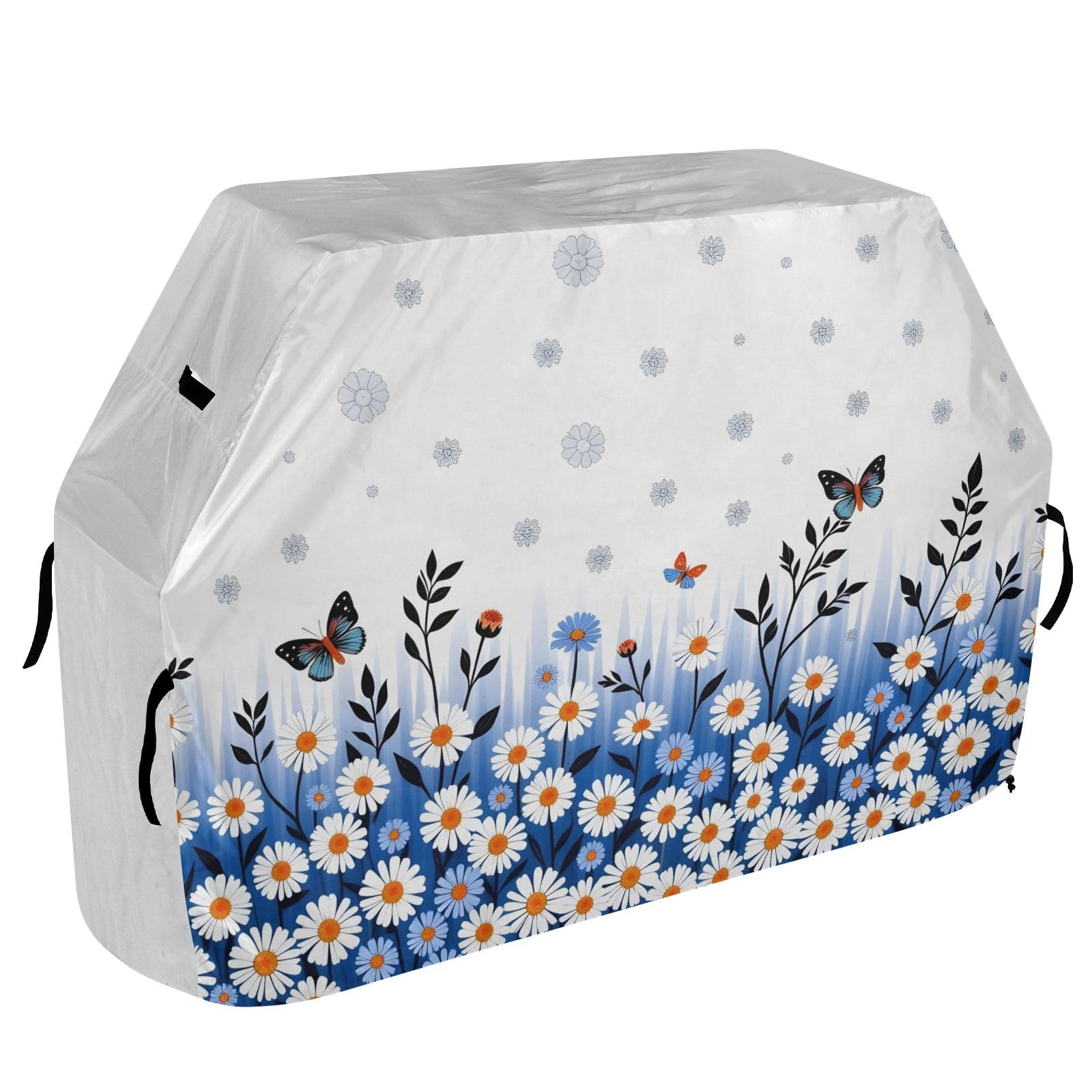 Daisy Blue - Funda para barbacoa impermeable y resistente al aire libre