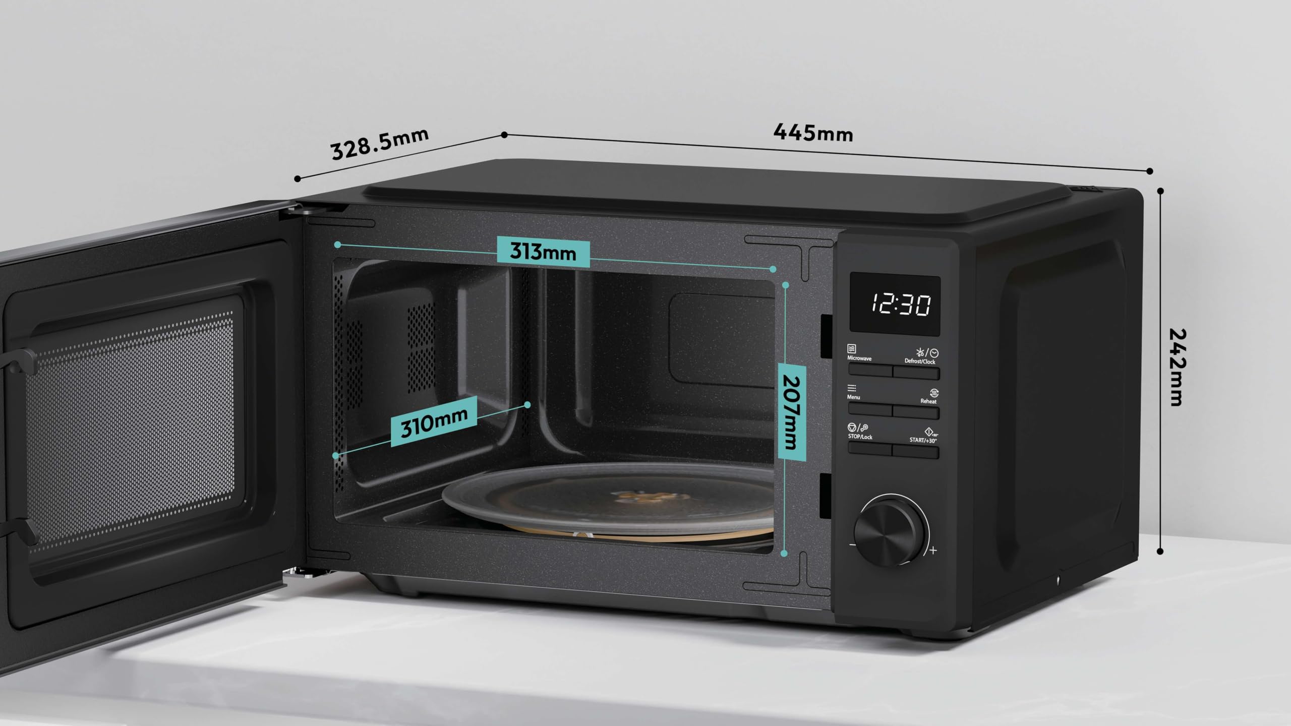 Candy Forno a Microonde con Grill 20 Litri, 700W, Nero