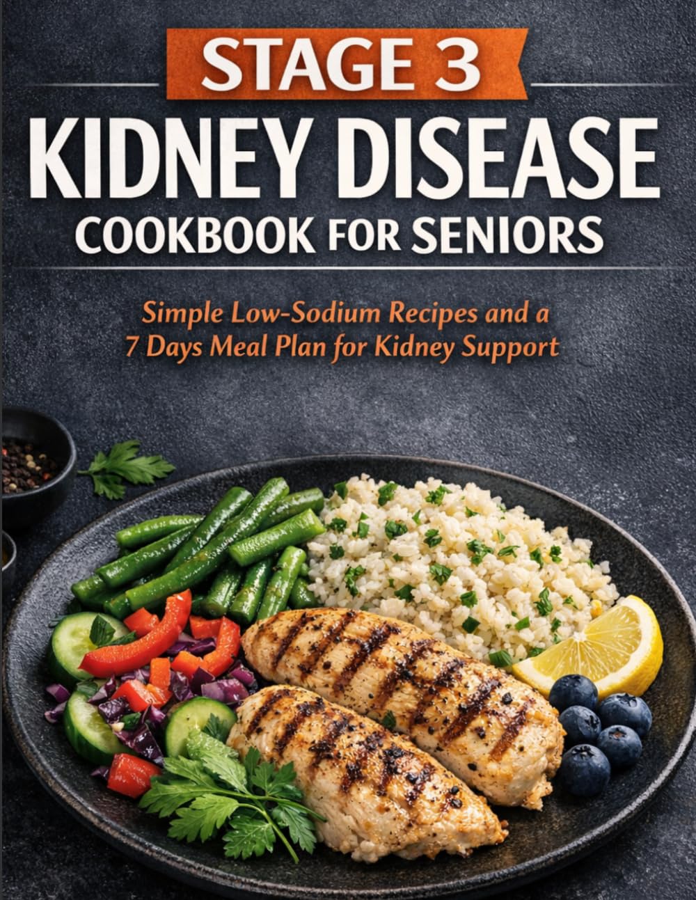STAGE 3 KIDNEY DISEASE COOKBOOKS FOR SENIOR: Simple Low-Sodium Recipes and a 7 Days Meal Plan for Kidney Support