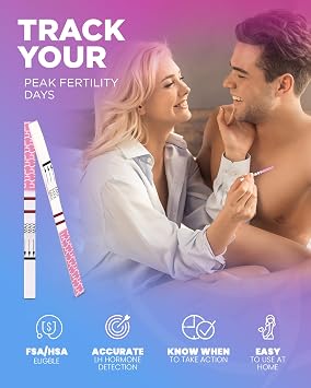 Pelvana Ovulation & Pregnancy Test Strips Easy at-Home Combo Kit (70 Tests)
