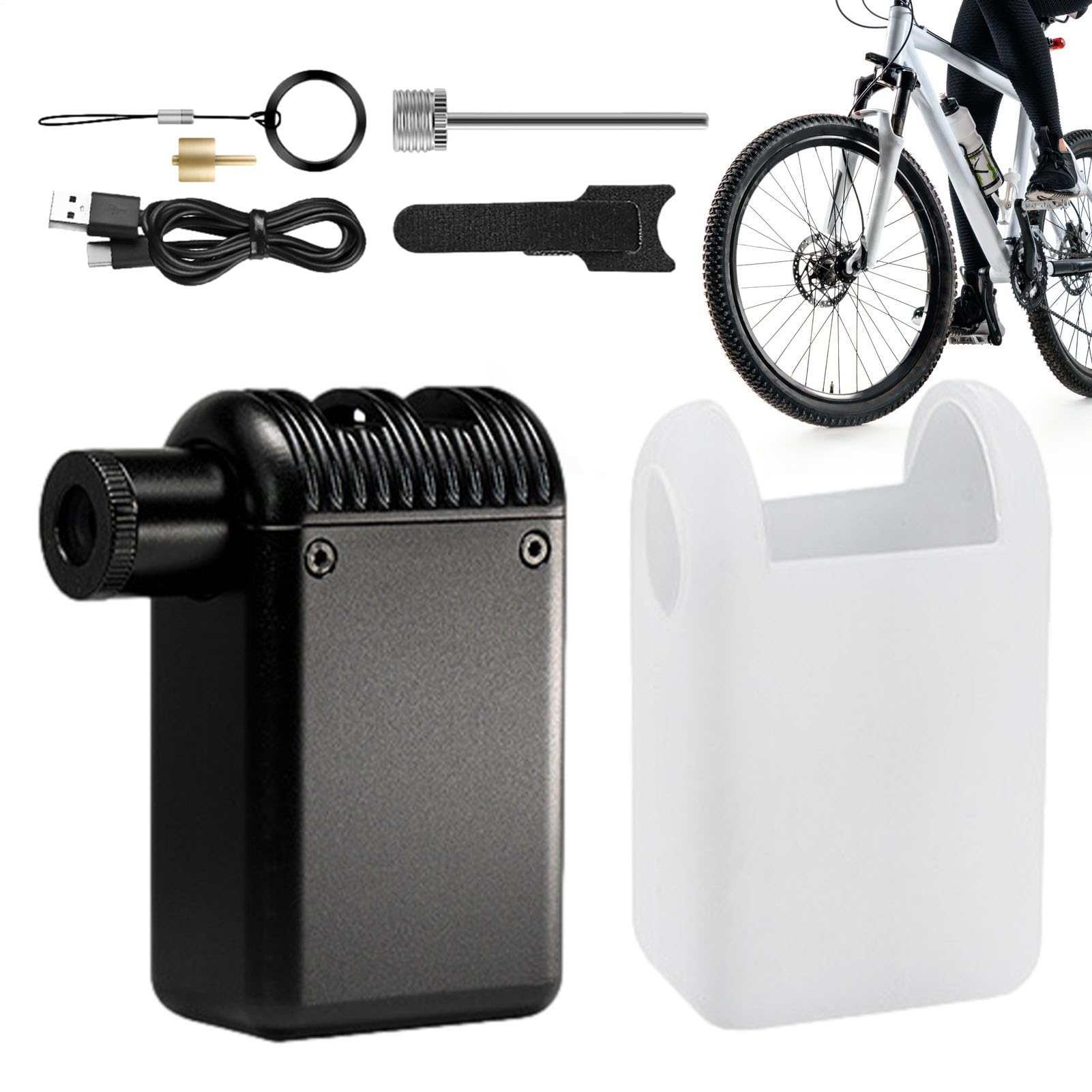 Pompka Rowerowa Do Pompowania Powietrza Miniaturowa Elektryczna Pompka Do | Wydajna Pompa Powietrza Do Kół Różnych Dla Roweru, Motocykla, Piłek, Podróży Oraz Dojazdów Na Świeżym