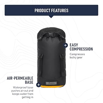 Sea to Summit eVac Heavy Duty Compression Dry Bag, Waterproof Dry Storage, 20 Liter