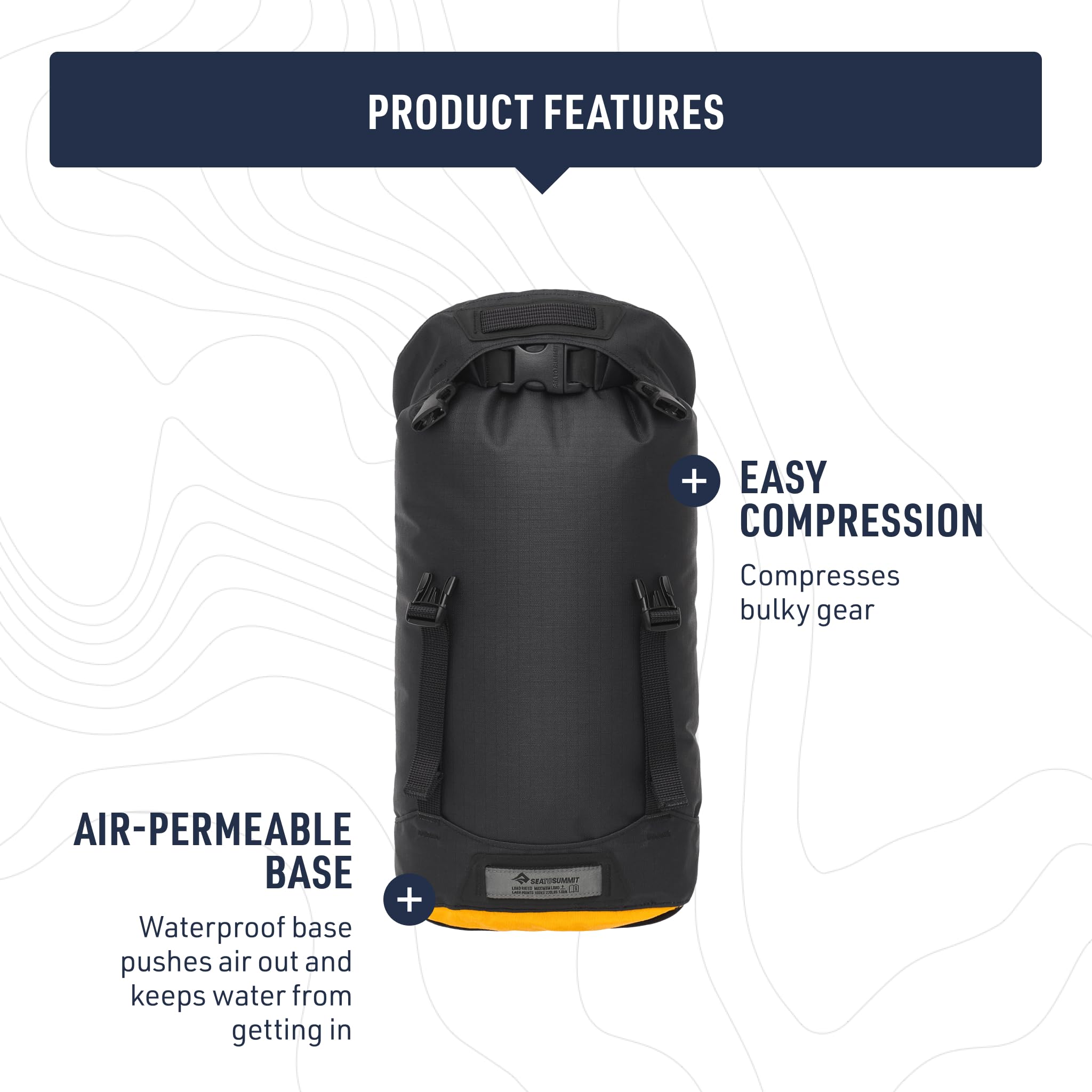 Sea to Summit Evac Heavy Duty Compression Dry Bag 8L Jet Black