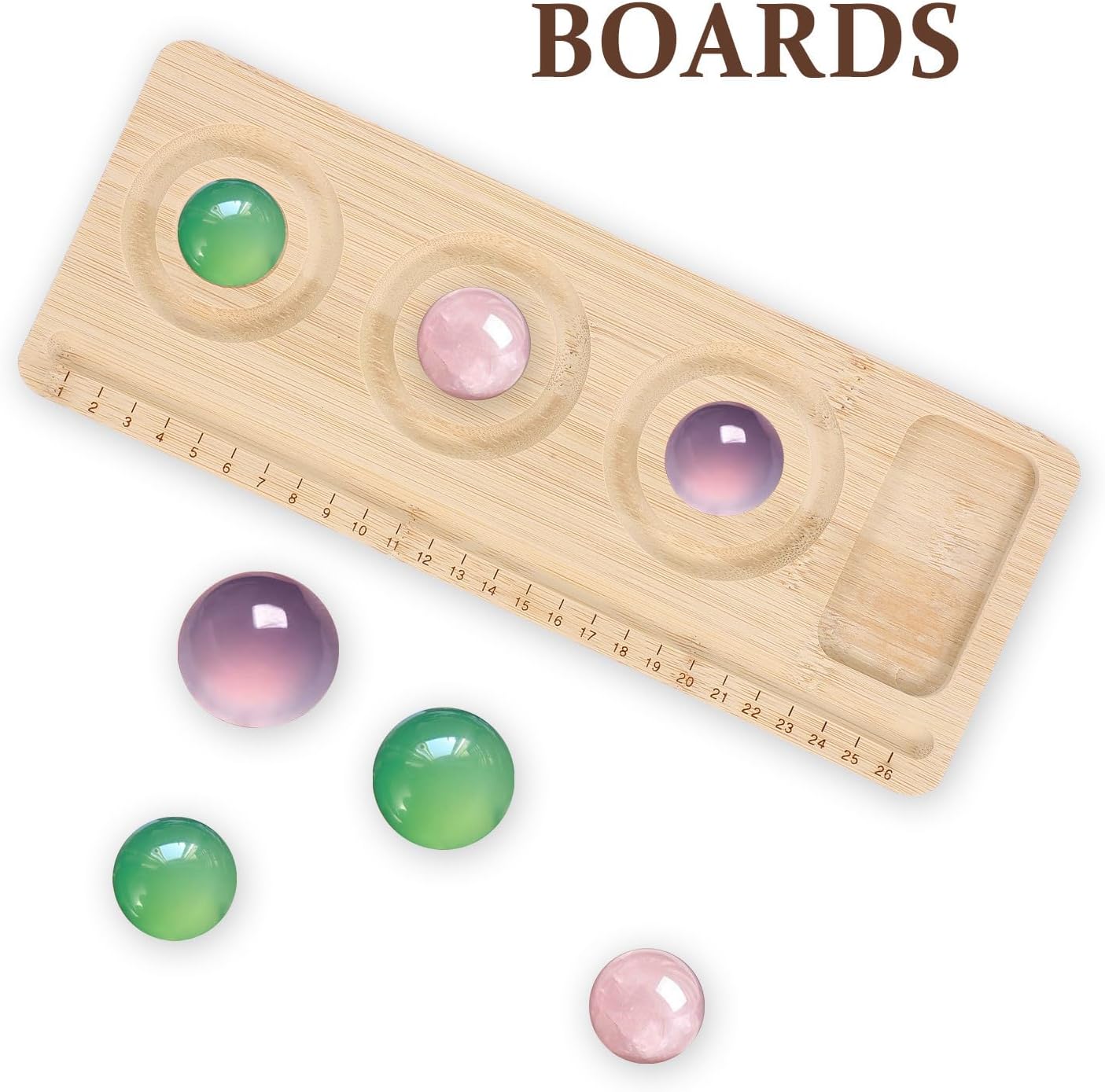 Wooden Bead Board Tray for Jewelry Making, Multicompartment Design