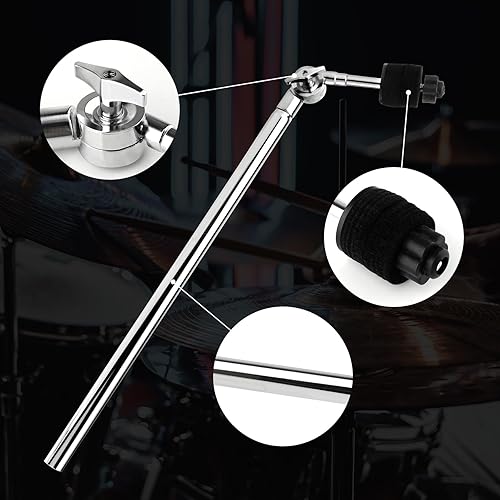 Miniatura 3 de Gazechimp Soporte para platillos de tambor, soporte de brazo de platillo, kit de tambor, soporte de extensión para soporte de brazo de tambor,