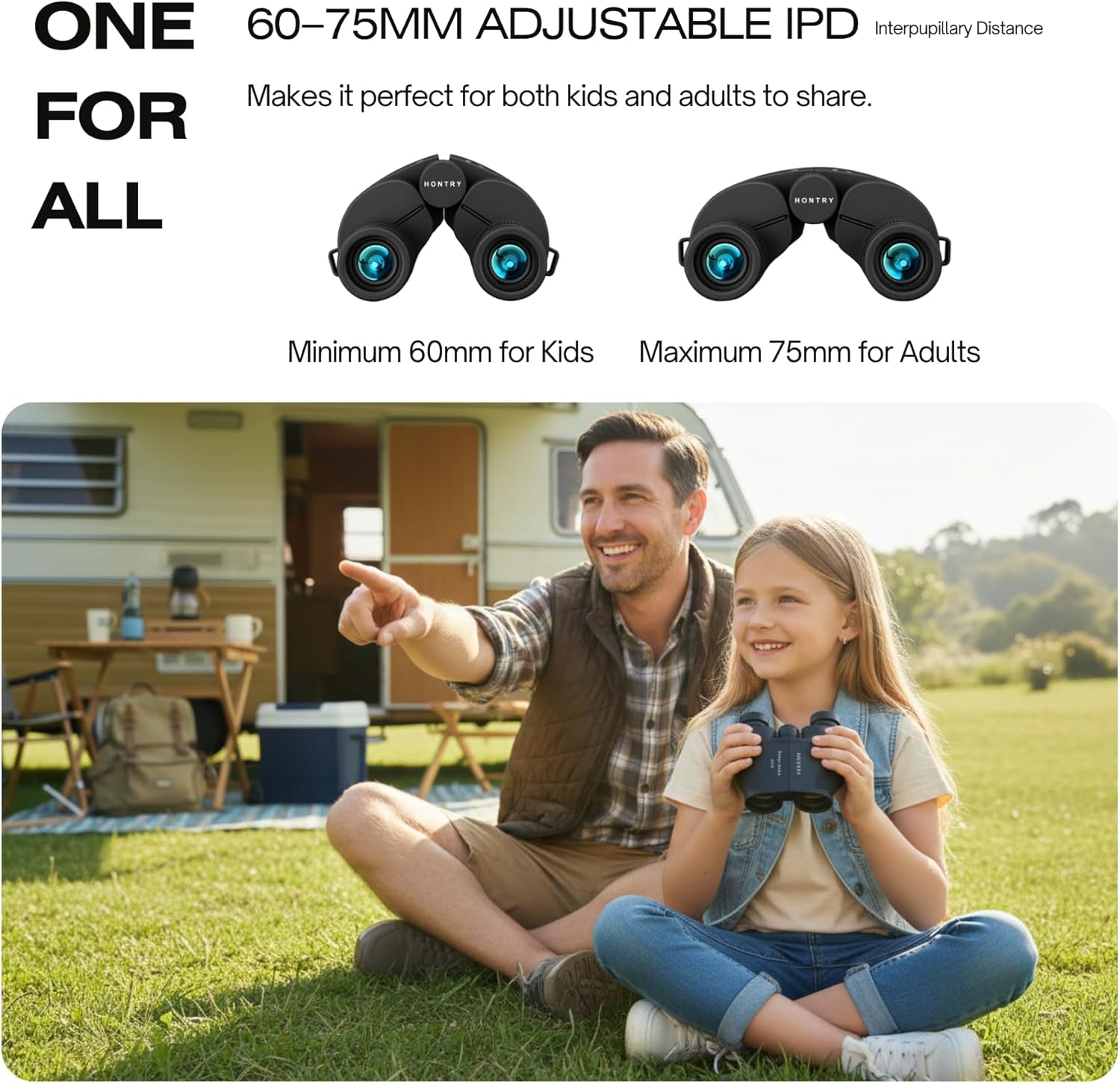 Hontry Binoculars for Adults and Kids, 12x25 Compact Binoculars for Bird Watching, Travel, Concerts, Hunting and Crusie Ship