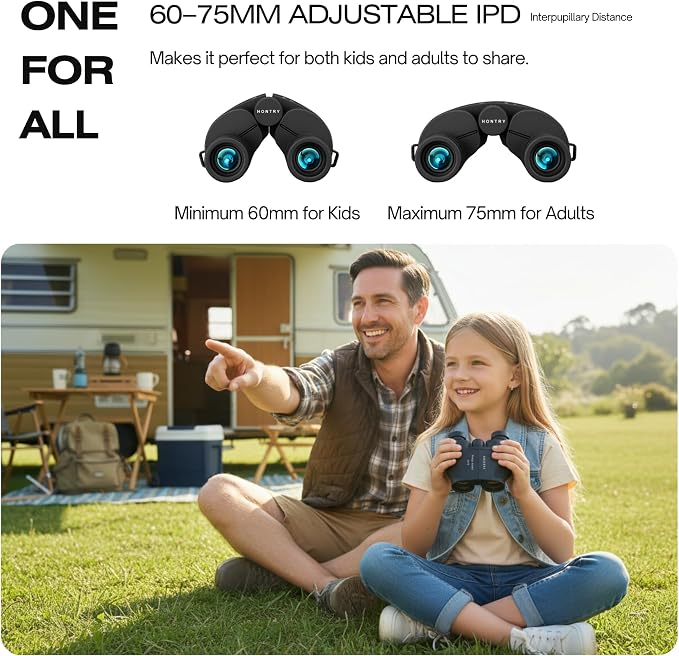 Binoculares compactos 12x25 para adultos y niños miniatura 6